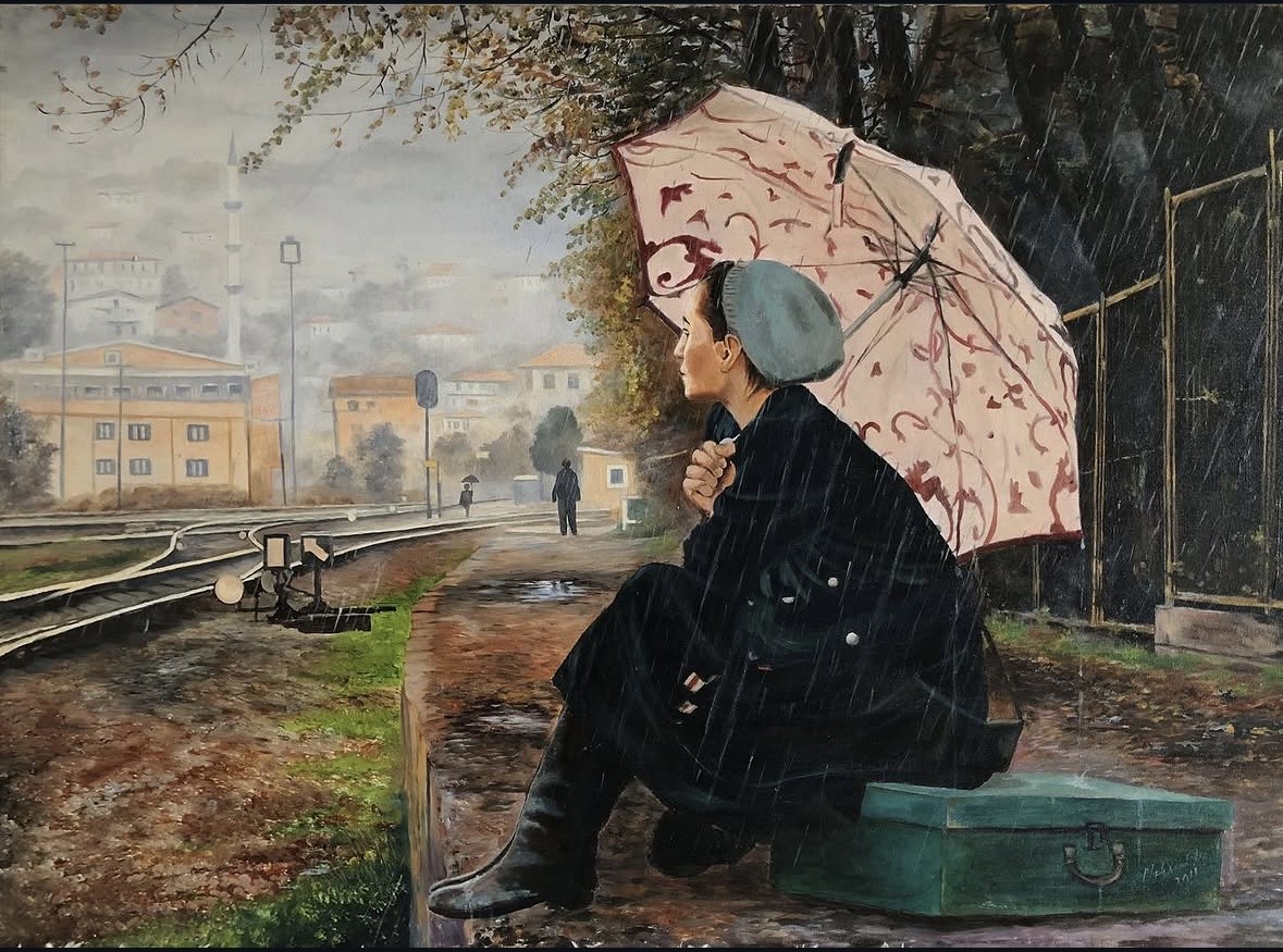 YOLCU / TUAL ÜZERİNE YAĞLIBOYA